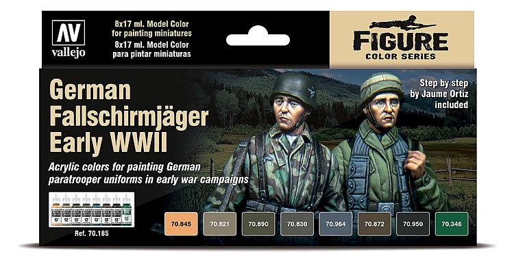 Farbset, deutsche Fallschirmjäger WWII