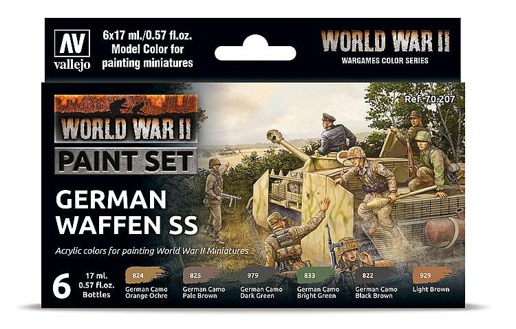 Farb-Set, Deutsche Waffen-SS, WWII (6x17ml)