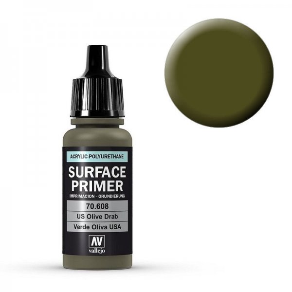 Acryl Rund günstig Kaufen-Grundierung U.S. Olive Drab 17ml (Surface Primer). Grundierung U.S. Olive Drab 17ml (Surface Primer) <![CDATA[Acrylicos Vallejo / 770608]]>. 