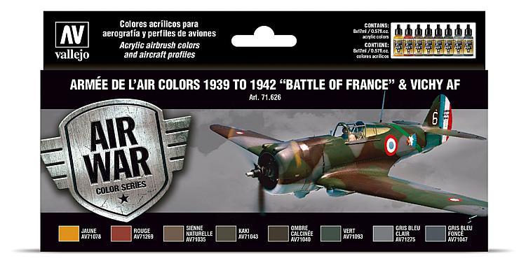 8429551716260 - 771626 - Farb-Set WWII Armee de l Air 1939 - 1942 8429551716260 - 771626 - Farb-Set WWII Armee de l Air 1939 - 1942