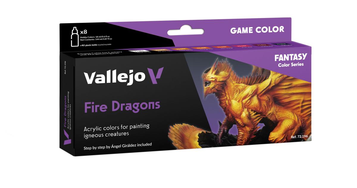 8429551721967 - Farb-Set - Fire Dragons - 8x18ml 8429551721967 - Farb-Set - Fire Dragons - 8x18ml