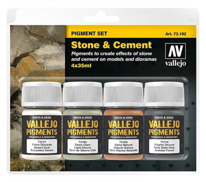 Set 19 günstig Kaufen-Pigment-Set Stein und Beton. Pigment-Set Stein und Beton <![CDATA[Acrylicos Vallejo / 773192]]>. 