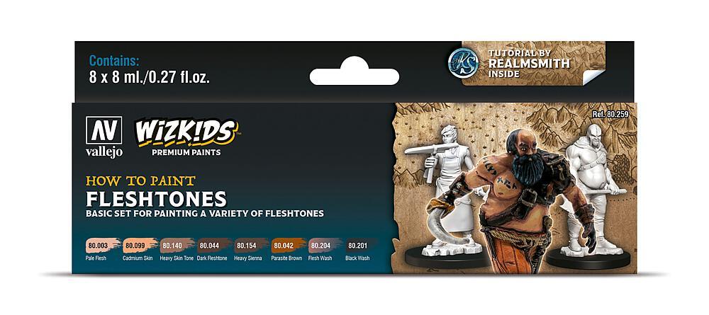 WizKids günstig Kaufen-WizKids Fleshtones - Farb-Set 8 x 8 ml. WizKids Fleshtones - Farb-Set 8 x 8 ml <![CDATA[Acrylicos Vallejo / 80259]]>. 