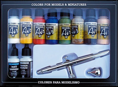 8429551711678 - Basic Colors mit Airbrush - Farbset - 10 x 17 ml 8429551711678 - Basic Colors mit Airbrush - Farbset - 10 x 17 ml