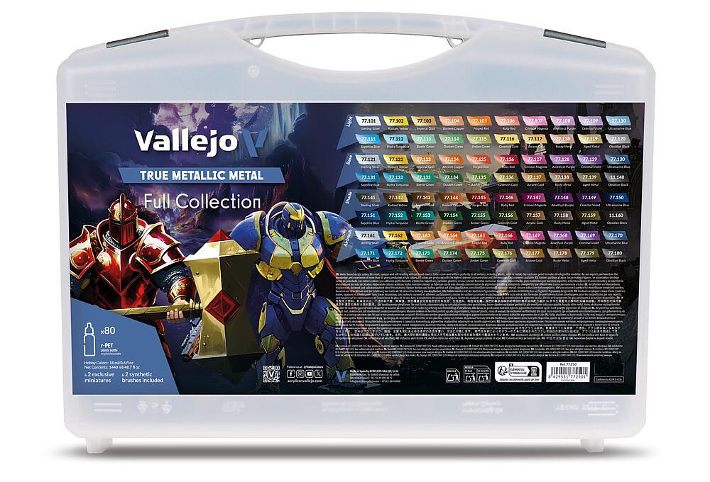 Farbkoffer – True Metallic Metal – 80 x 18 ml