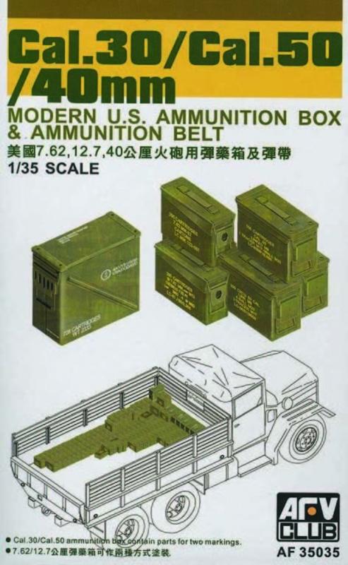 UB 40 günstig Kaufen-CAL.30/ CAL.50/ 40 mm AMMO BOXES. CAL.30/ CAL.50/ 40 mm AMMO BOXES <![CDATA[AFV-Club / AFV35035 / 1:35]]>. 