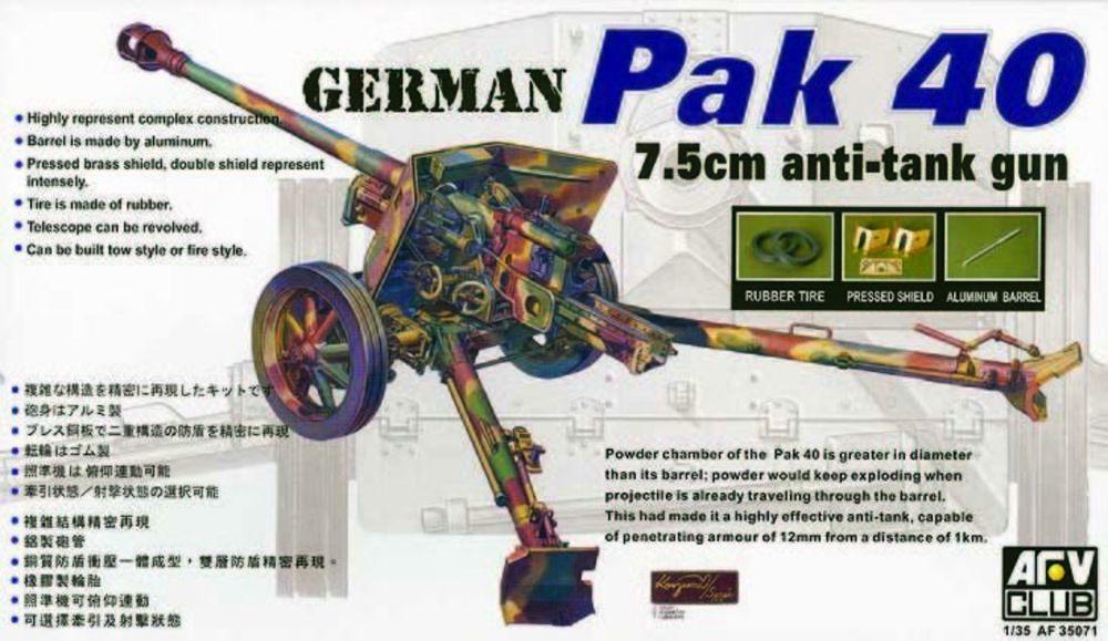 CLUB günstig Kaufen-PAK40 76 mm GUN. PAK40 76 mm GUN <![CDATA[AFV-Club / AFV35071 / 1:35]]>. 