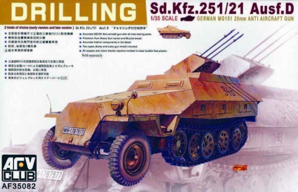 V3 in günstig Kaufen-SDKFZ 251/21 DRILLING. SDKFZ 251/21 DRILLING <![CDATA[AFV-Club / AFV35082 / 1:35]]>. 