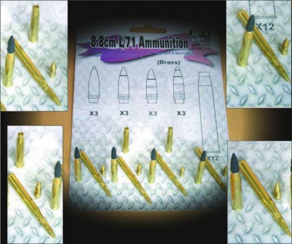 German  günstig Kaufen-8,8 cm L/71 Ammunition for German. 8,8 cm L/71 Ammunition for German <![CDATA[AFV-Club / AFV35086 / 1:35]]>. 