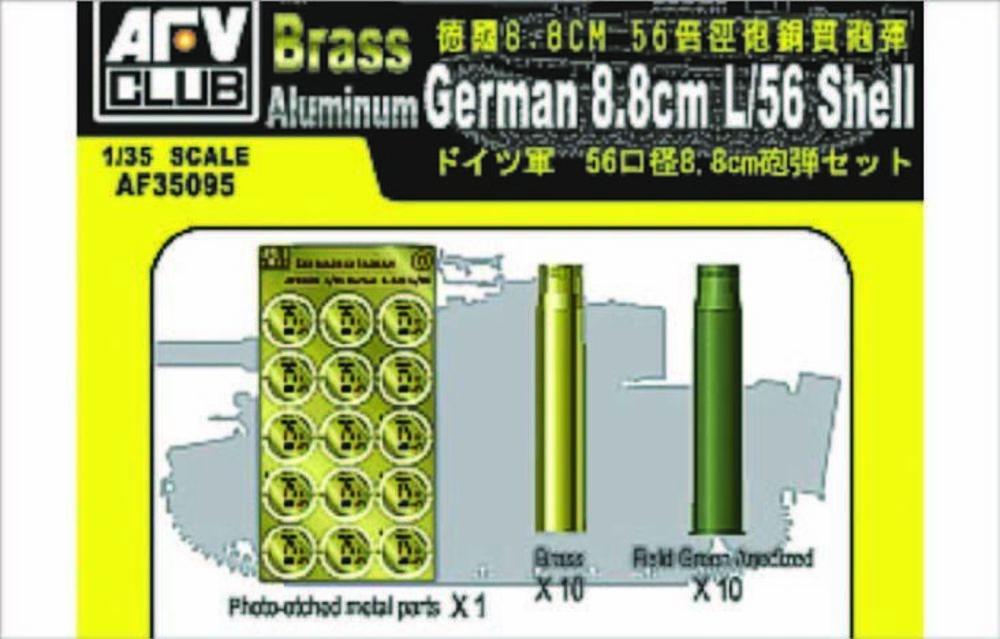 Case/Box  günstig Kaufen-8,8 mm L/56 SHELL CASE. 8,8 mm L/56 SHELL CASE <![CDATA[AFV-Club / AFV35095 / 1:35]]>. 