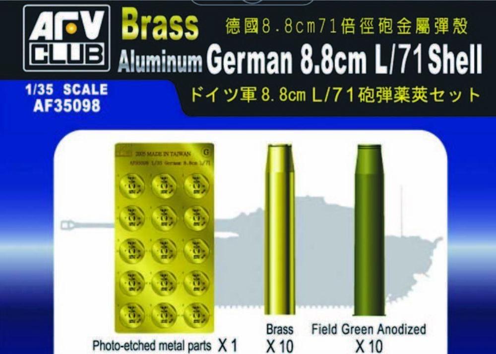 Shell R günstig Kaufen-German 8,8 cm L/71 SHELL. German 8,8 cm L/71 SHELL <![CDATA[AFV-Club / AFV35098 / 1:35]]>. 