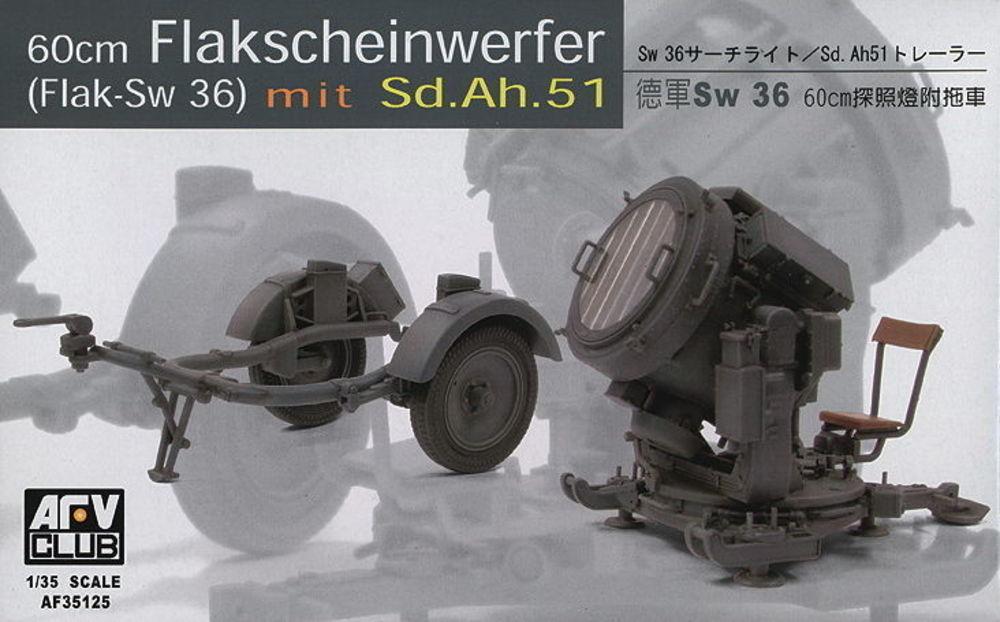 Club  günstig Kaufen-SW-36 / 60 cm SEARCHLIGHT w/SDANH 51 TRAILER. SW-36 / 60 cm SEARCHLIGHT w/SDANH 51 TRAILER <![CDATA[AFV-Club / AFV35125 / 1:35]]>. 