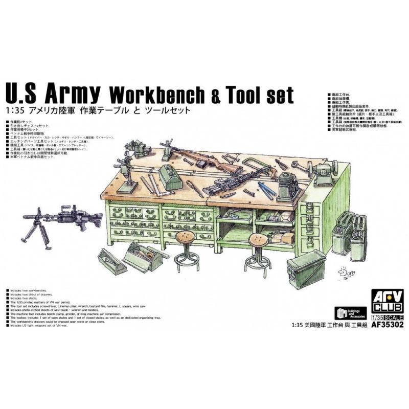 my Tool günstig Kaufen-U.S. Army Workbench & Tool Set. U.S. Army Workbench & Tool Set <![CDATA[AFV-Club / 35302 / 1:35]]>. 