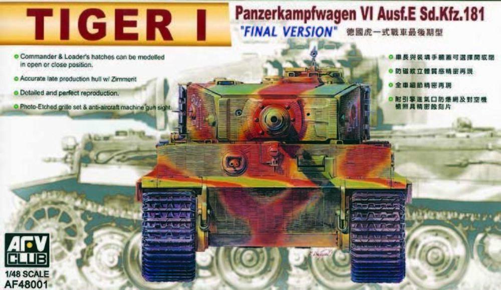 Club  günstig Kaufen-TIGER I E LATE. TIGER I E LATE <![CDATA[AFV-Club / AFV48001 / 1:48]]>. 