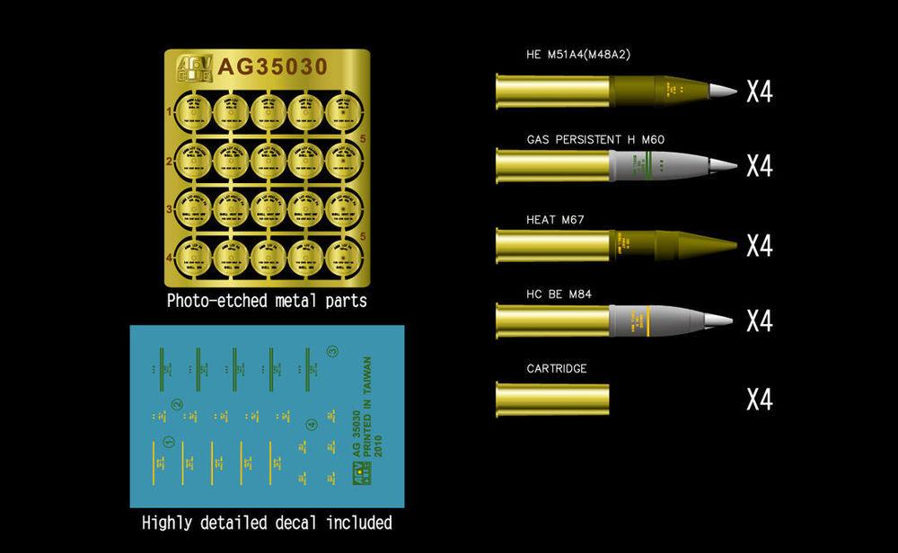 Howitzer Ammo günstig Kaufen-U.S. 105mm Howitzer ammo set. U.S. 105mm Howitzer ammo set <![CDATA[AFV-Club / AFVAG3530 / 1:35]]>. 