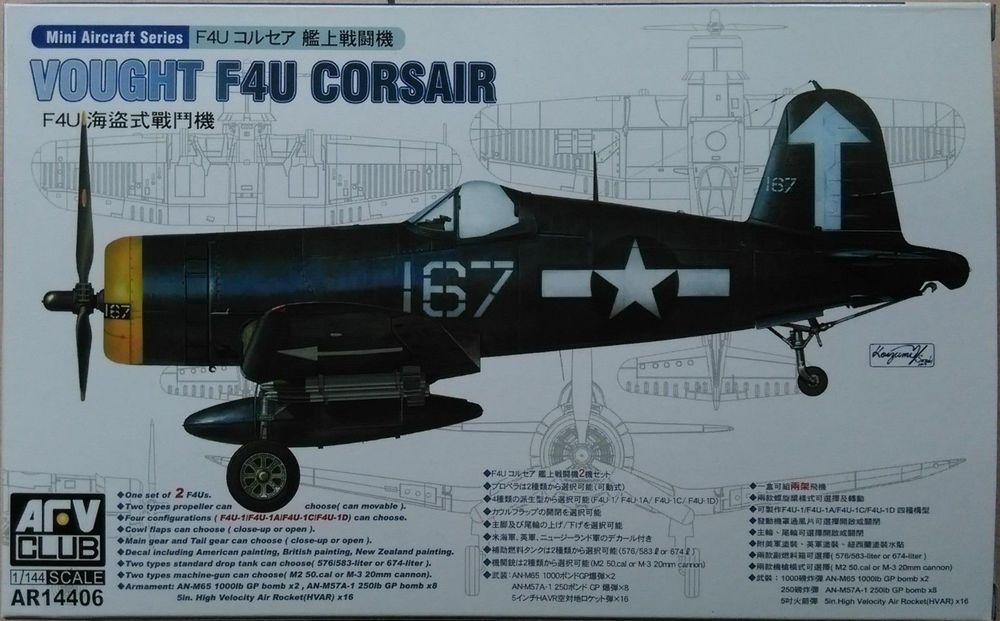 06 14  günstig Kaufen-F4U-1/1A/1C/1D (2 kits per box). F4U-1/1A/1C/1D (2 kits per box) <![CDATA[AFV-Club / AR14406 / 1:144]]>. 