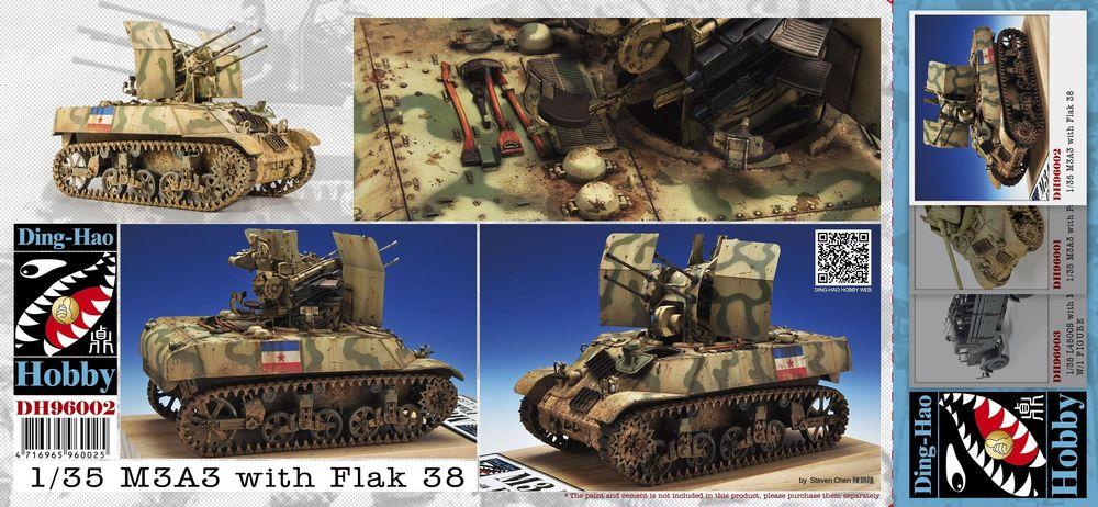 Club  günstig Kaufen-M3A3 with quad 20mm Flak-38V. M3A3 with quad 20mm Flak-38V <![CDATA[AFV-Club / DH96002 / 1:35]]>. 