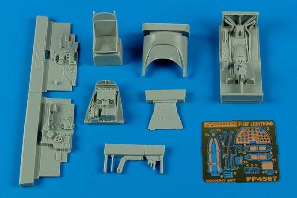 Set 38 günstig Kaufen-P-38F Lightning - Cockpit set [Academy]. P-38F Lightning - Cockpit set [Academy] <![CDATA[Aires Hobby Models / 4567 / 1:48]]>. 