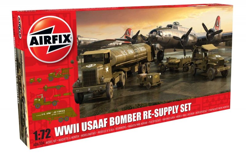 5055288630925 - Airfix A06304 - 172 USAAF 8TH Airforce Bomber Resupply Set 5055288630925 - Airfix A06304 - 172 USAAF 8TH Airforce Bomber Resupply Set