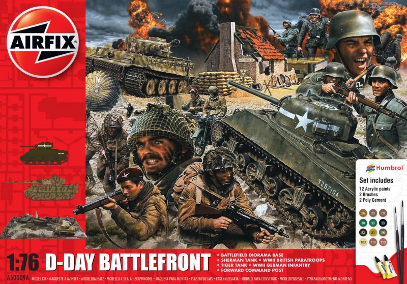 5055286659560 - Airfix A50009A - 176 D-Day 75th Anniversary Battlefront Gift Set 5055286659560 - Airfix A50009A - 176 D-Day 75th Anniversary Battlefront Gift Set