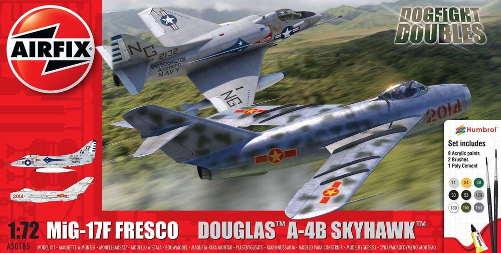 MiG 17F günstig Kaufen-Mig 17F Fresco & Douglas A-4B Skyhawk - Dogfight Double. Mig 17F Fresco & Douglas A-4B Skyhawk - Dogfight Double <![CDATA[Airfix / A50185 / 1:72]]>. 