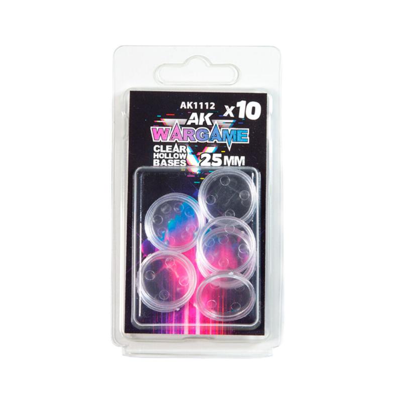 8435568334717 - CLEAR HOLLOW BASE 25mm - 10 units 8435568334717 - CLEAR HOLLOW BASE 25mm - 10 units