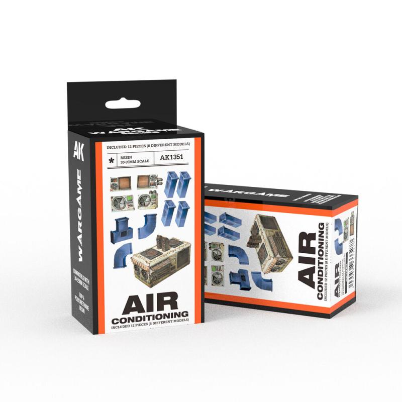 8435568333277 - AIR CONDITIONING SET WARGAME (RESIN 30-35MM)