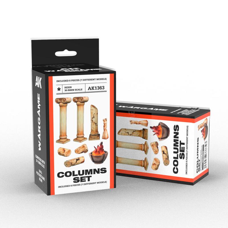 8435568337343 - COLUMNS SET WARGAME (RESIN 30-35MM)