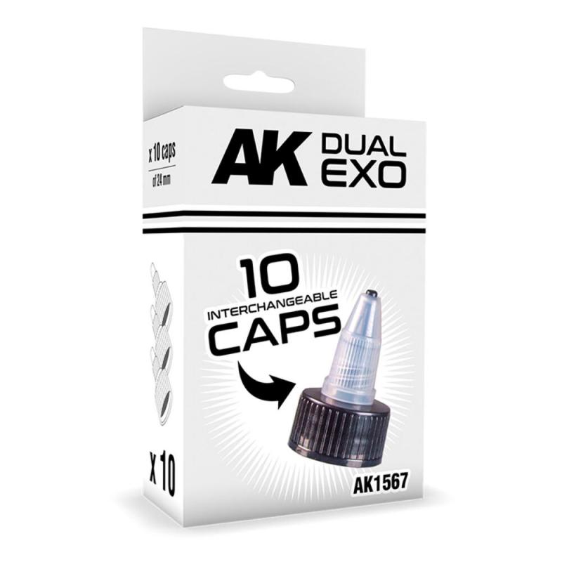 8435568329010 - SET BLACK CAPS (24mm diameter)