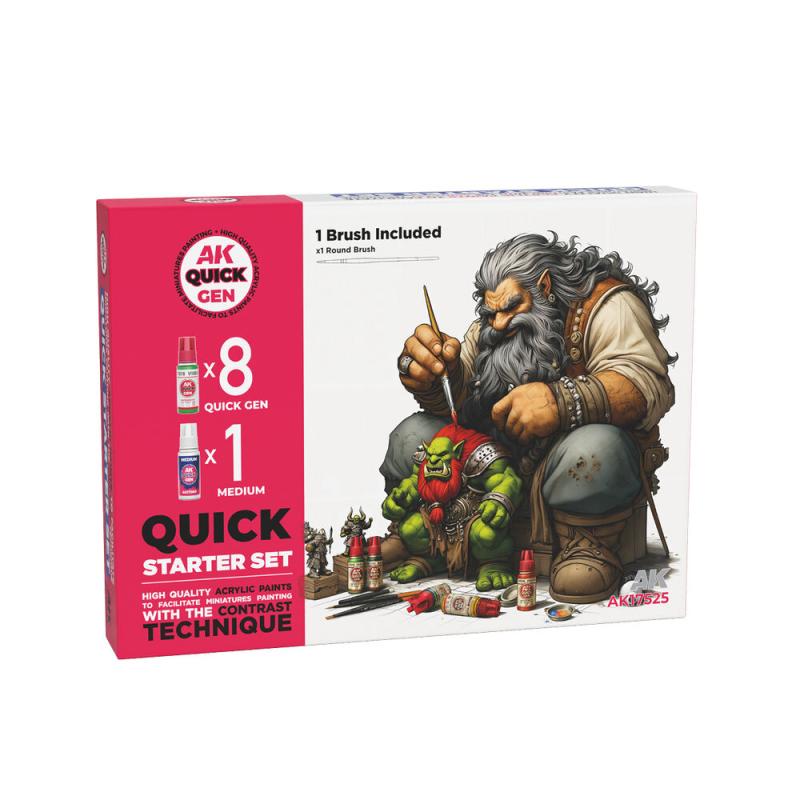8435568351066 - QUICK STARTER SET (8 QUICK GEN + 1 MEDIUM + 1 FREE BRUSH) 8435568351066 - QUICK STARTER SET (8 QUICK GEN + 1 MEDIUM + 1 FREE BRUSH)