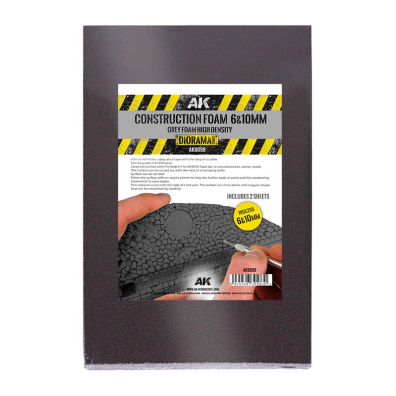 8435568305830 - CONSTRUCTION FOAM 6&10MM - BLUE FOAM 195 x 295 MM (2 SHEETS) 8435568305830 - CONSTRUCTION FOAM 6&10MM - BLUE FOAM 195 x 295 MM (2 SHEETS)