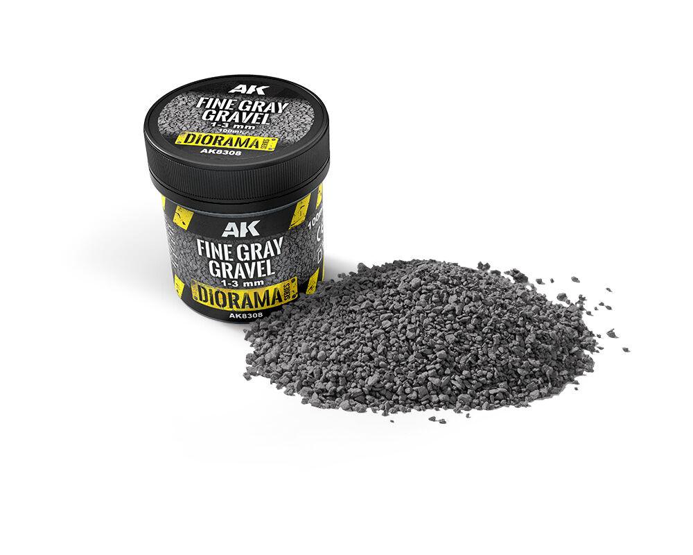 Fine Gray Gravel 1-3mm – 100ml