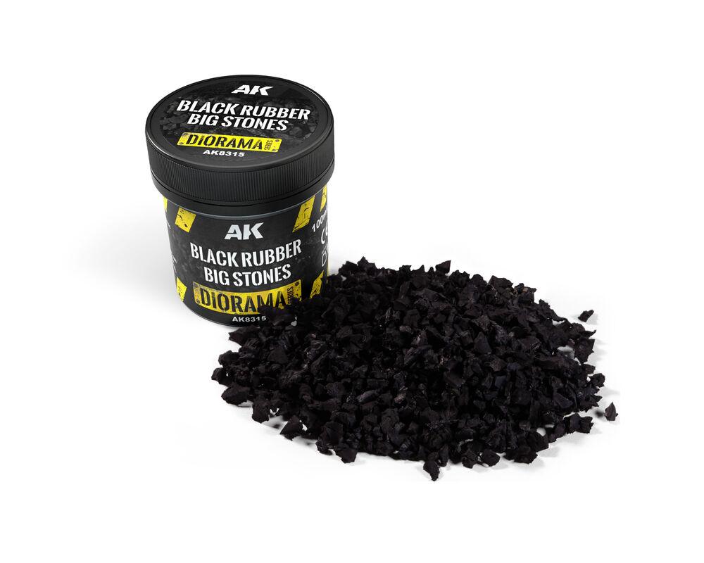 Black Rubber Big Stones -100 ml