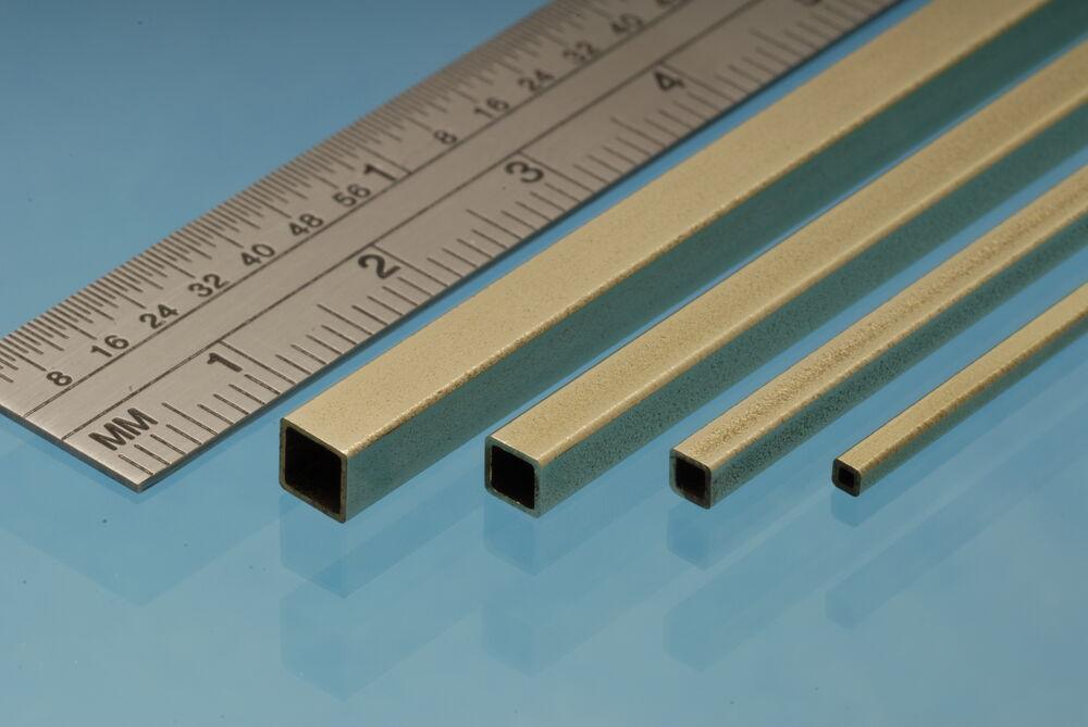 Square Brass Tube 2.4 mm x 2.4 mm