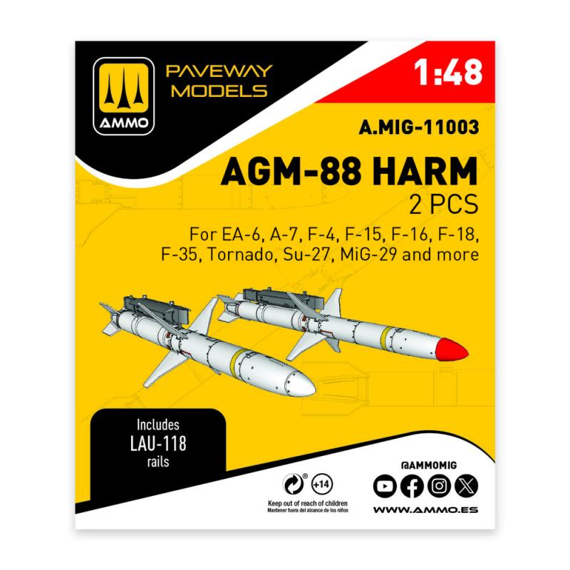 8432074110033 - AGM-88 HARM (2 pcs)