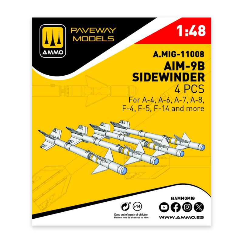 8432074110088 - AIM-9B Sidewinder (4 pcs)