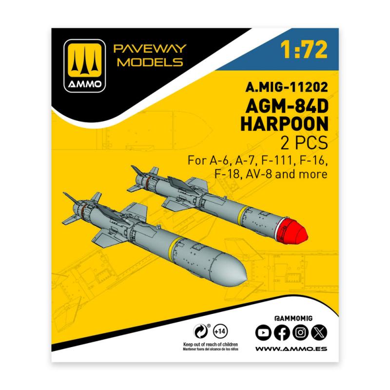8432074112020 - AGM-84D Harpoon (2 pcs)