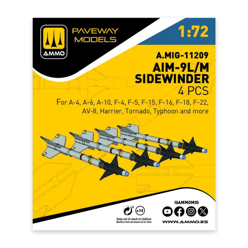 8432074112099 - AIM-9L M Sidewinder (4 pcs)