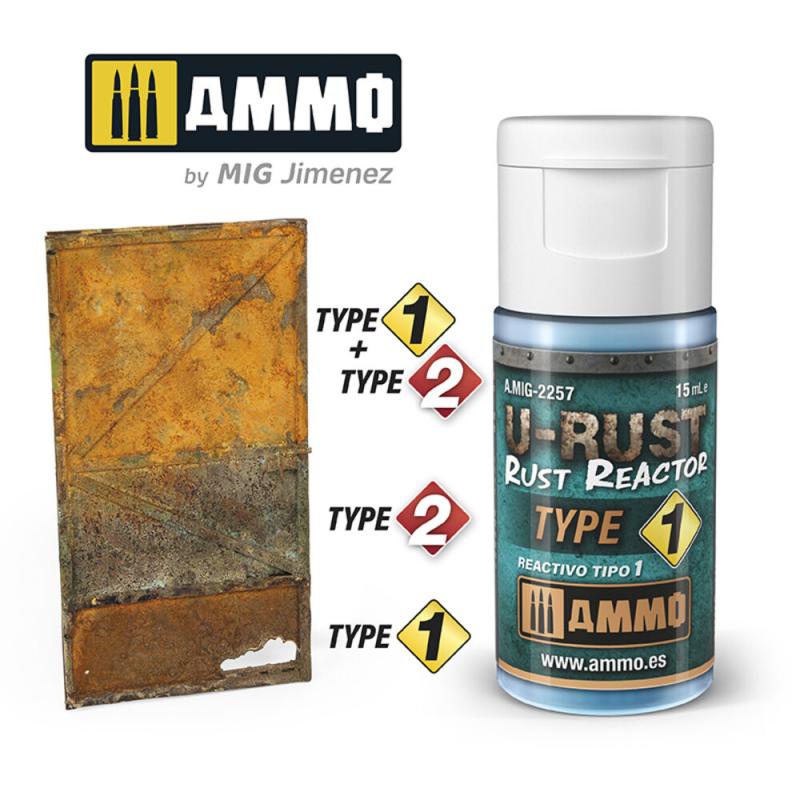 Type C günstig Kaufen-U-RUST Rust Reactor Type 1 (15mL). U-RUST Rust Reactor Type 1 (15mL) <![CDATA[AMMO by MIG Jimenez / A.MIG-2257]]>. 