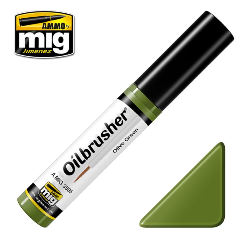 Oilbrusher günstig Kaufen-OILBRUSHER Olive Green. OILBRUSHER Olive Green <![CDATA[AMMO by MIG Jimenez / A.MIG-3505]]>. 