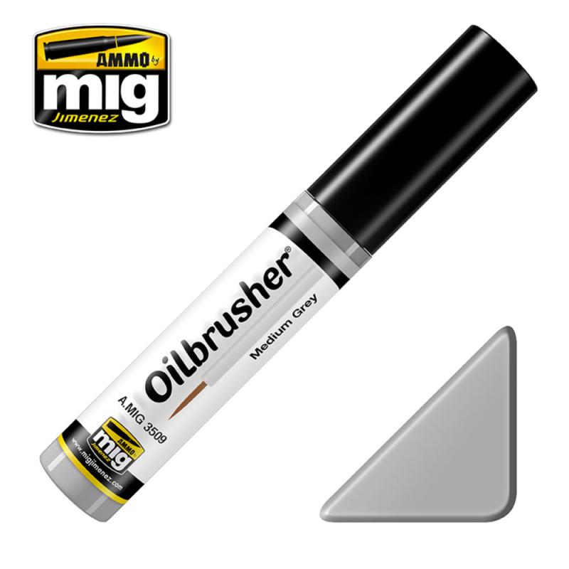 350 9 günstig Kaufen-OILBRUSHER Medium Grey. OILBRUSHER Medium Grey <![CDATA[AMMO by MIG Jimenez / A.MIG-3509]]>. 