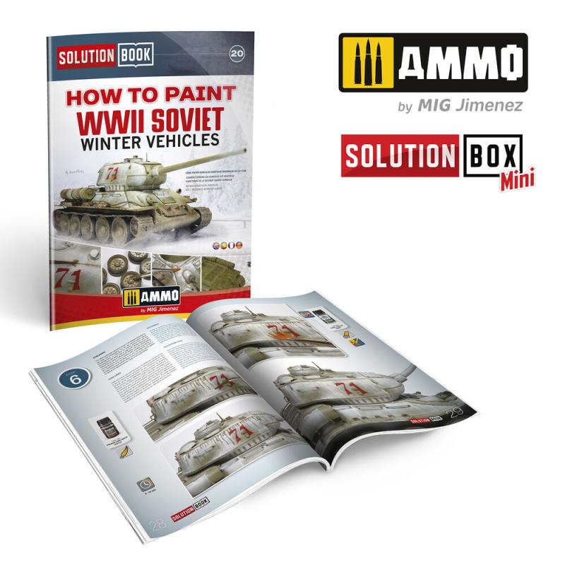 8432074066033 - SOLUTION BOOK 20 - How to Paint WWII Soviet Winter Vehicles - (Multilingual)