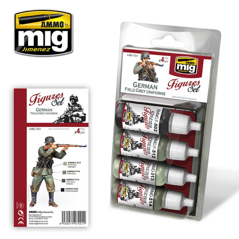 8432074070214 - German Field Grey Uniforms Figures Set 8432074070214 - German Field Grey Uniforms Figures Set