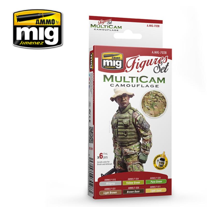 Camouflage Set günstig Kaufen-Multicam Camouflage Figures Set. Multicam Camouflage Figures Set <![CDATA[AMMO by MIG Jimenez / A.MIG-7028]]>. 