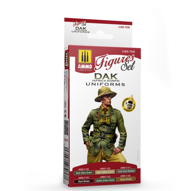 Figur 3 günstig Kaufen-DAK Uniforms (Africa Korps) Figures Set. DAK Uniforms (Africa Korps) Figures Set <![CDATA[AMMO by MIG Jimenez / A.MIG-7038]]>. 