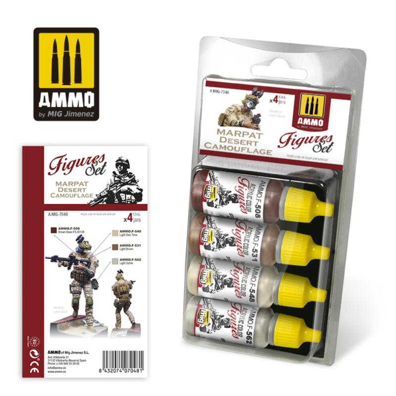 04 GE  günstig Kaufen-Marpat Desert Camouflage Figures Set. Marpat Desert Camouflage Figures Set <![CDATA[AMMO by MIG Jimenez / A.MIG-7048]]>. 