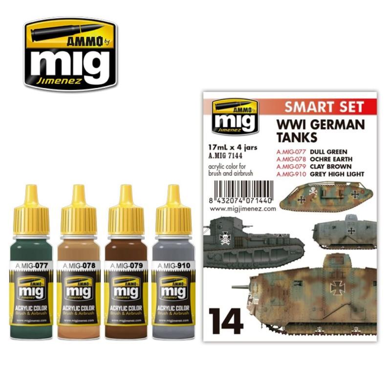 Man Men  günstig Kaufen-WWI German Tanks. WWI German Tanks <![CDATA[AMMO by MIG Jimenez / A.MIG-7144]]>. 