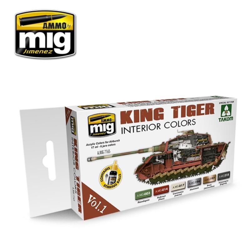 King Tiger günstig Kaufen-King Tiger Interior Colors (Special TAKOM Edition) Vol. 1. King Tiger Interior Colors (Special TAKOM Edition) Vol. 1 <![CDATA[AMMO by MIG Jimenez / A.MIG-7165]]>. 