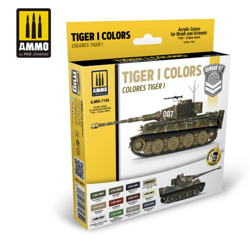 Tiger günstig Kaufen-Tiger I Colors Set. Tiger I Colors Set <![CDATA[AMMO by MIG Jimenez / A.MIG-7182]]>. 