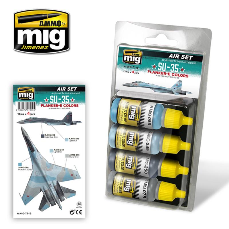 Color Me günstig Kaufen-SU-35 Flanker-E Colors (also for SU-27 and SU-34). SU-35 Flanker-E Colors (also for SU-27 and SU-34) <![CDATA[AMMO by MIG Jimenez / A.MIG-7219]]>. 